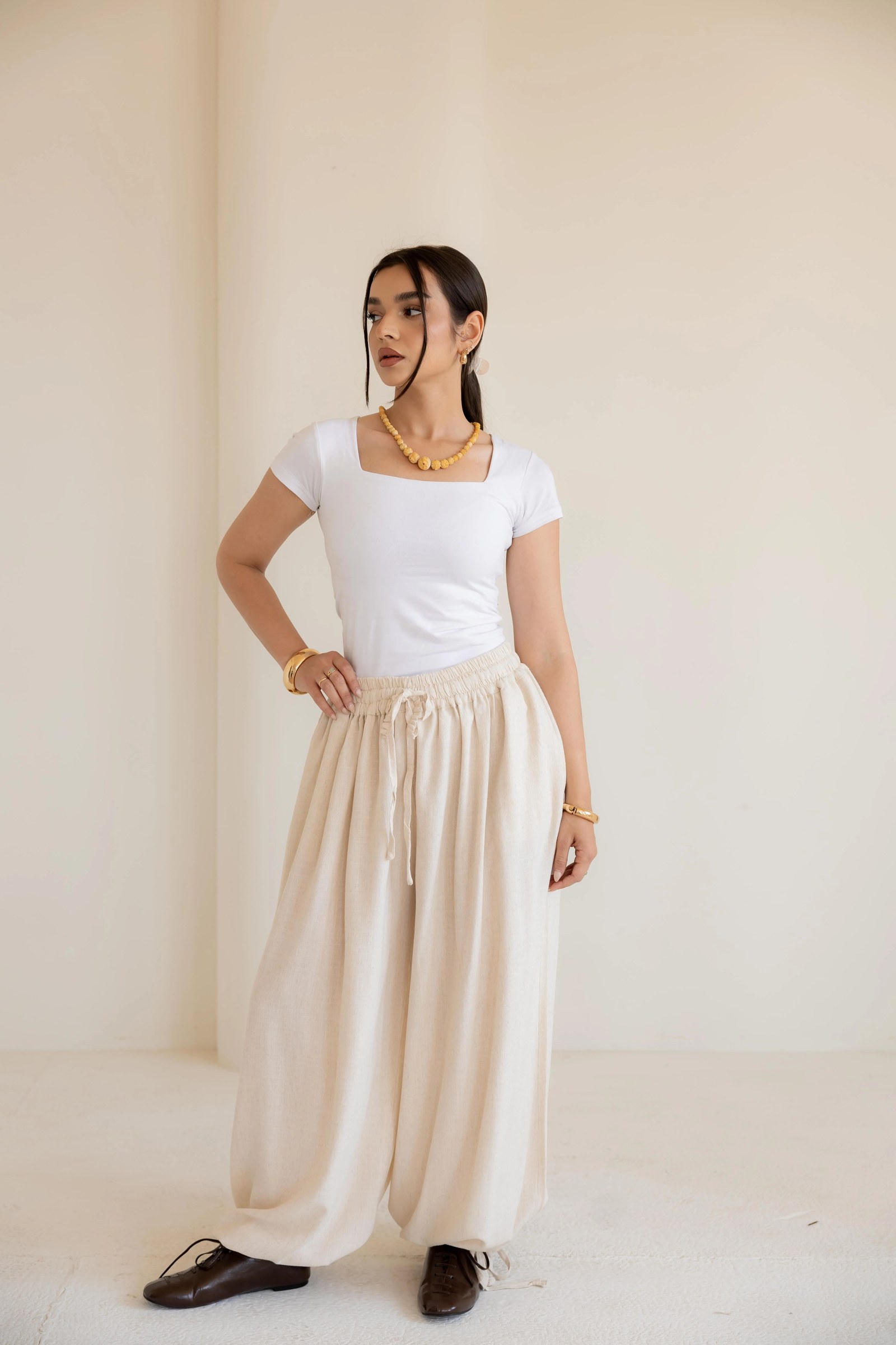 The Ballon linen pants