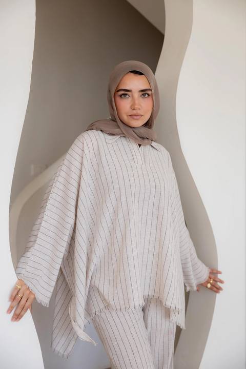Striped linen set