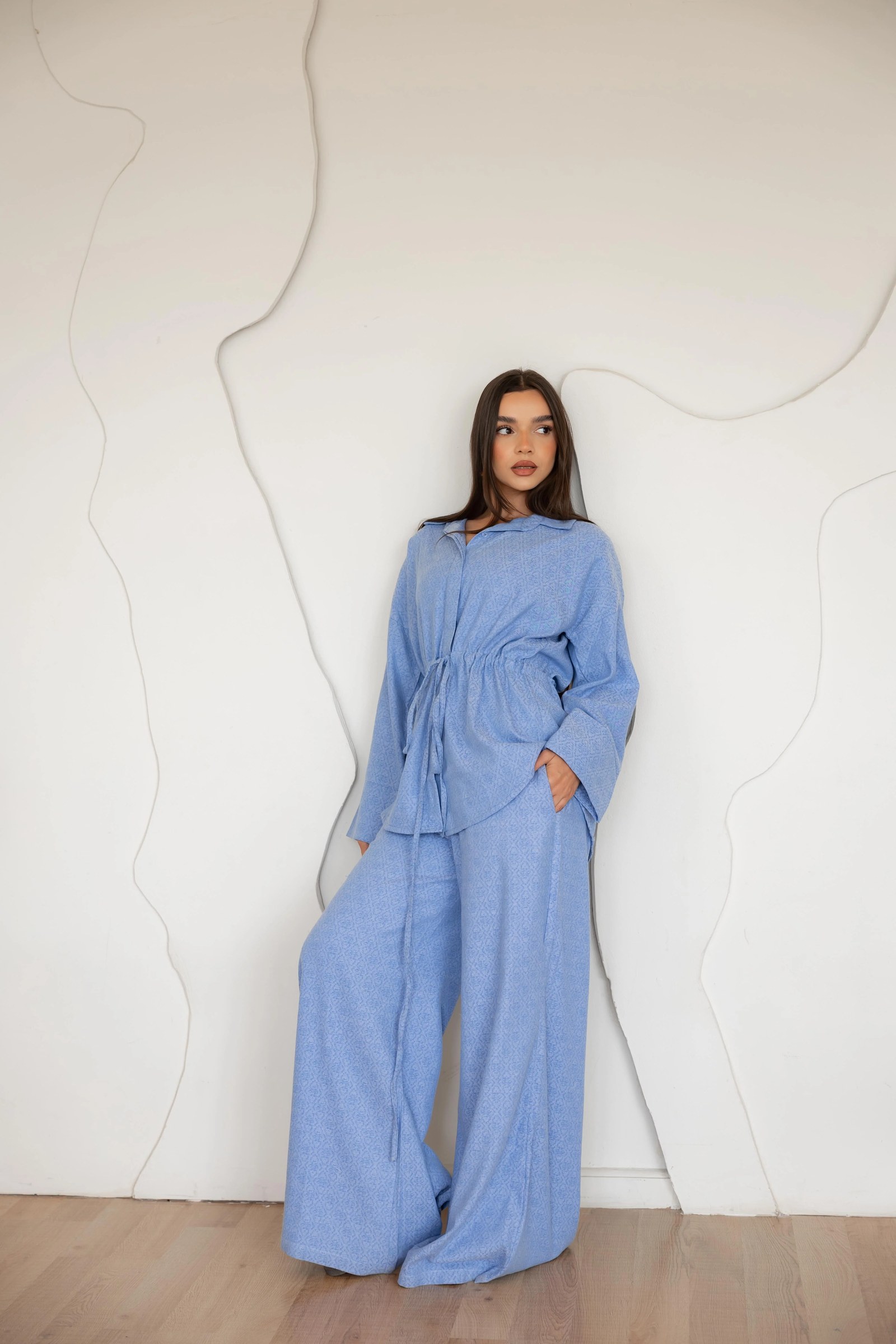 Not a denim set in light blue