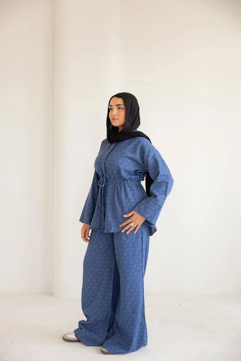 Not a denim set in dark blue