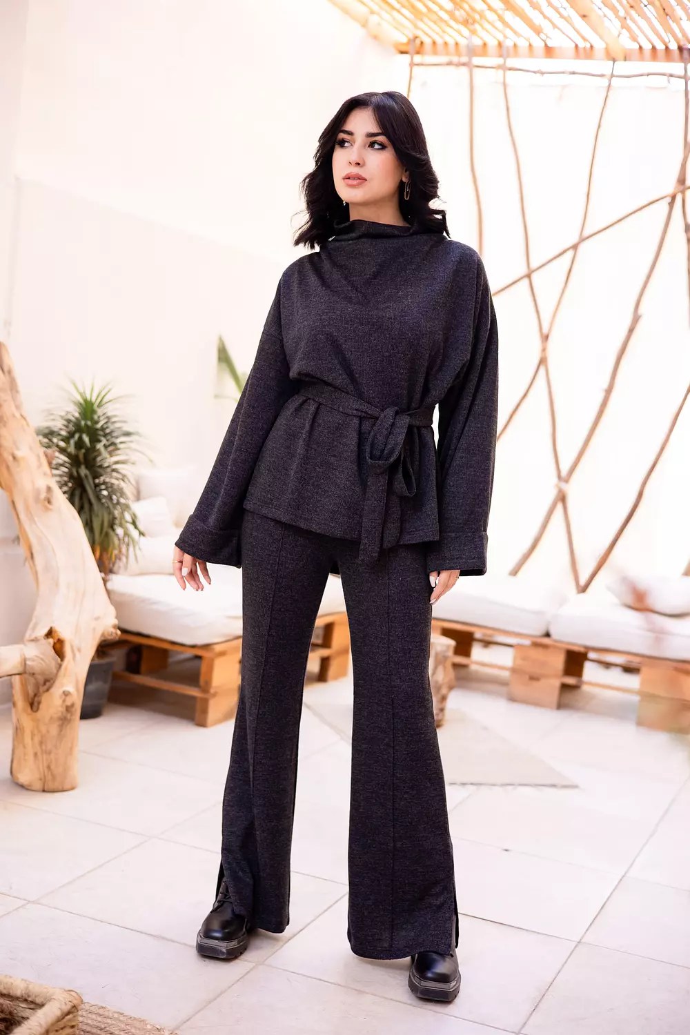 Cozy Multi-way set in dark grey