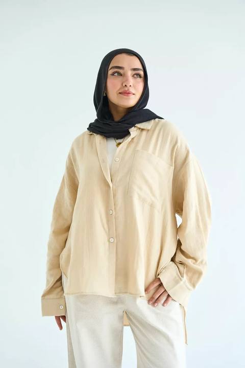 All times shirt in beige