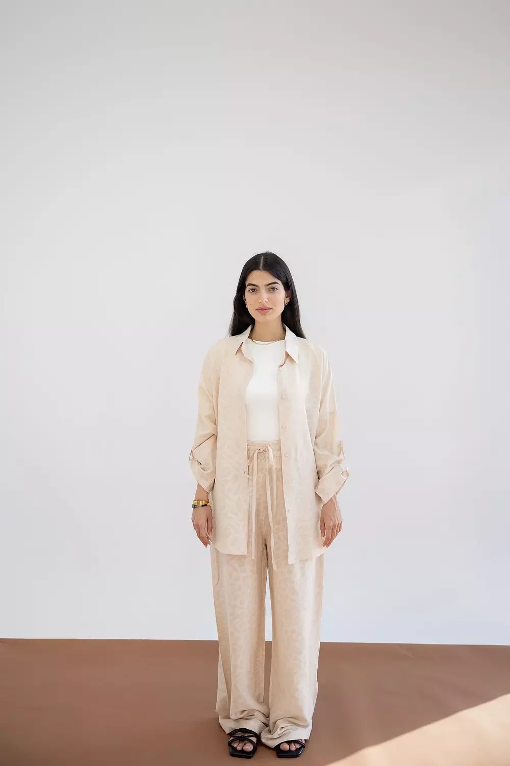A Female Roar set in beige