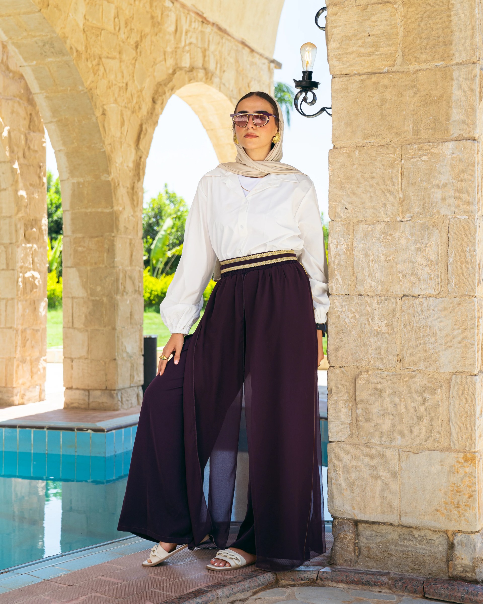 Sea Breeze Pants In Plum