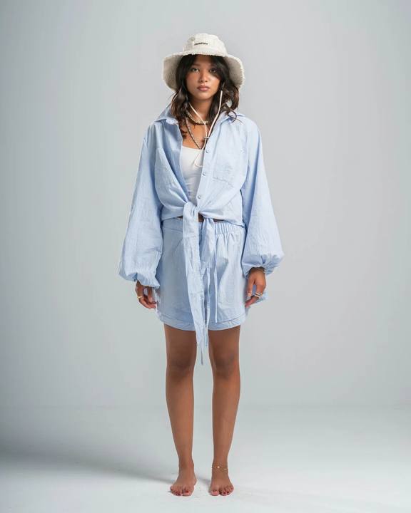 BABY BLUE COASTAL SHORTS