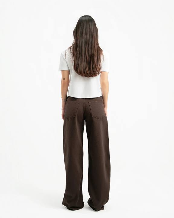 Brown Women Straight Jeans