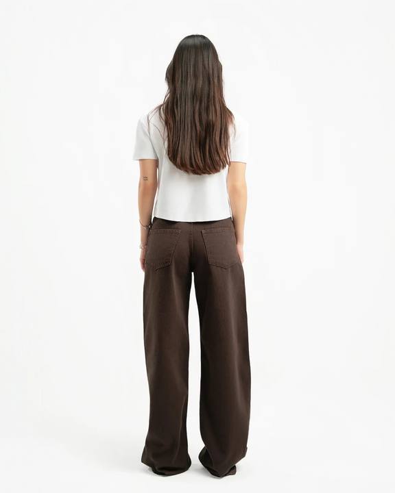 Brown Women Straight Jeans