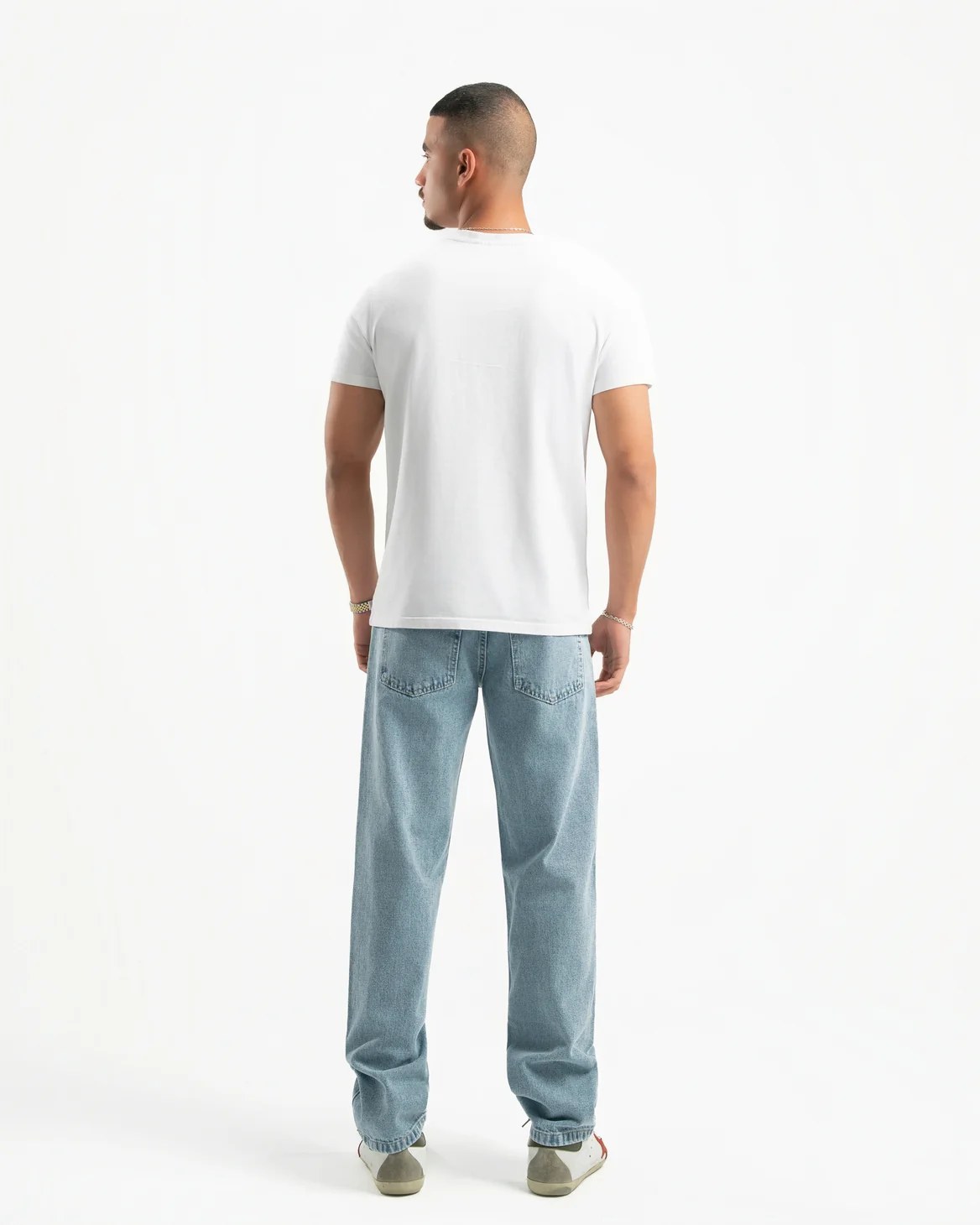 Light Blue Men Straight Jeans