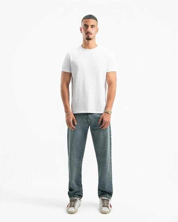Dirty Wash Men Straight Jeans