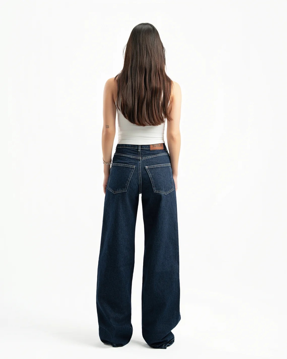 Navy Women Straight Jeans