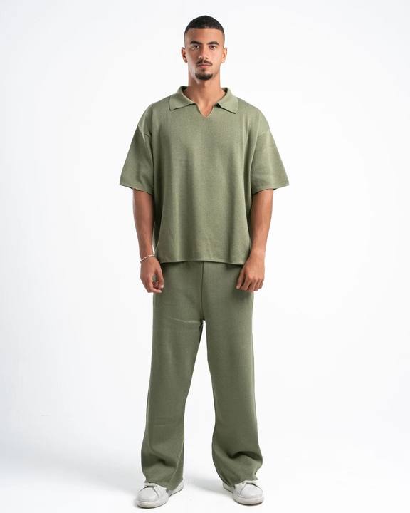 Olive Knit Pants