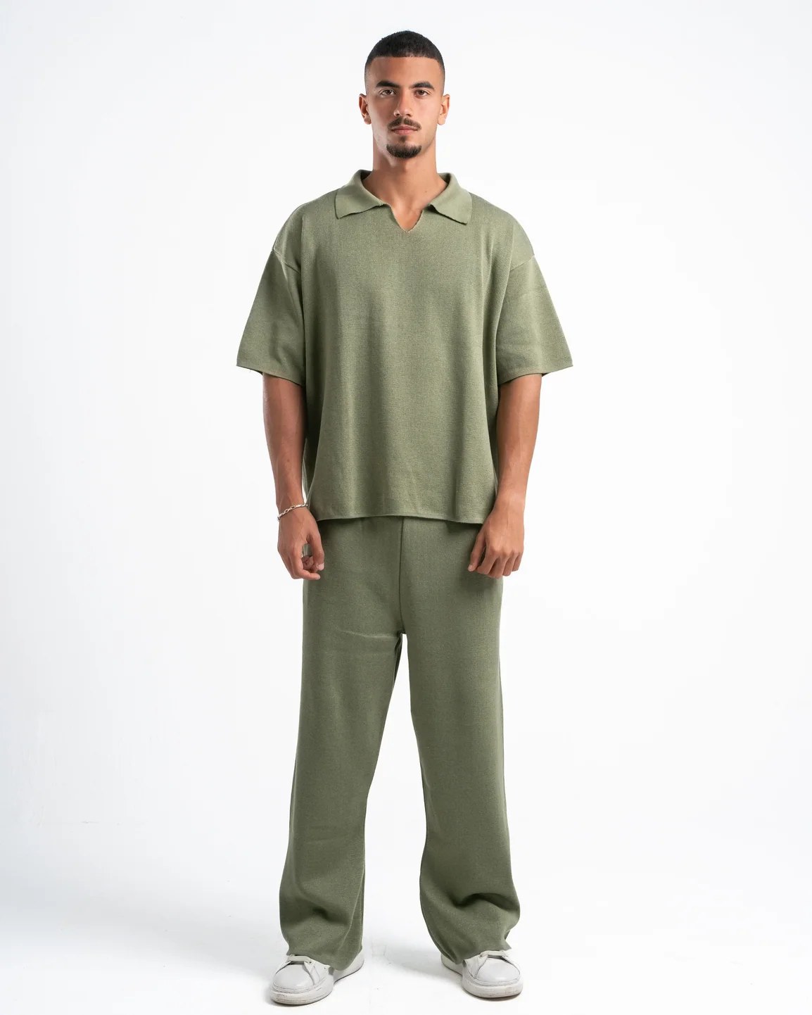 Olive Knit Pants
