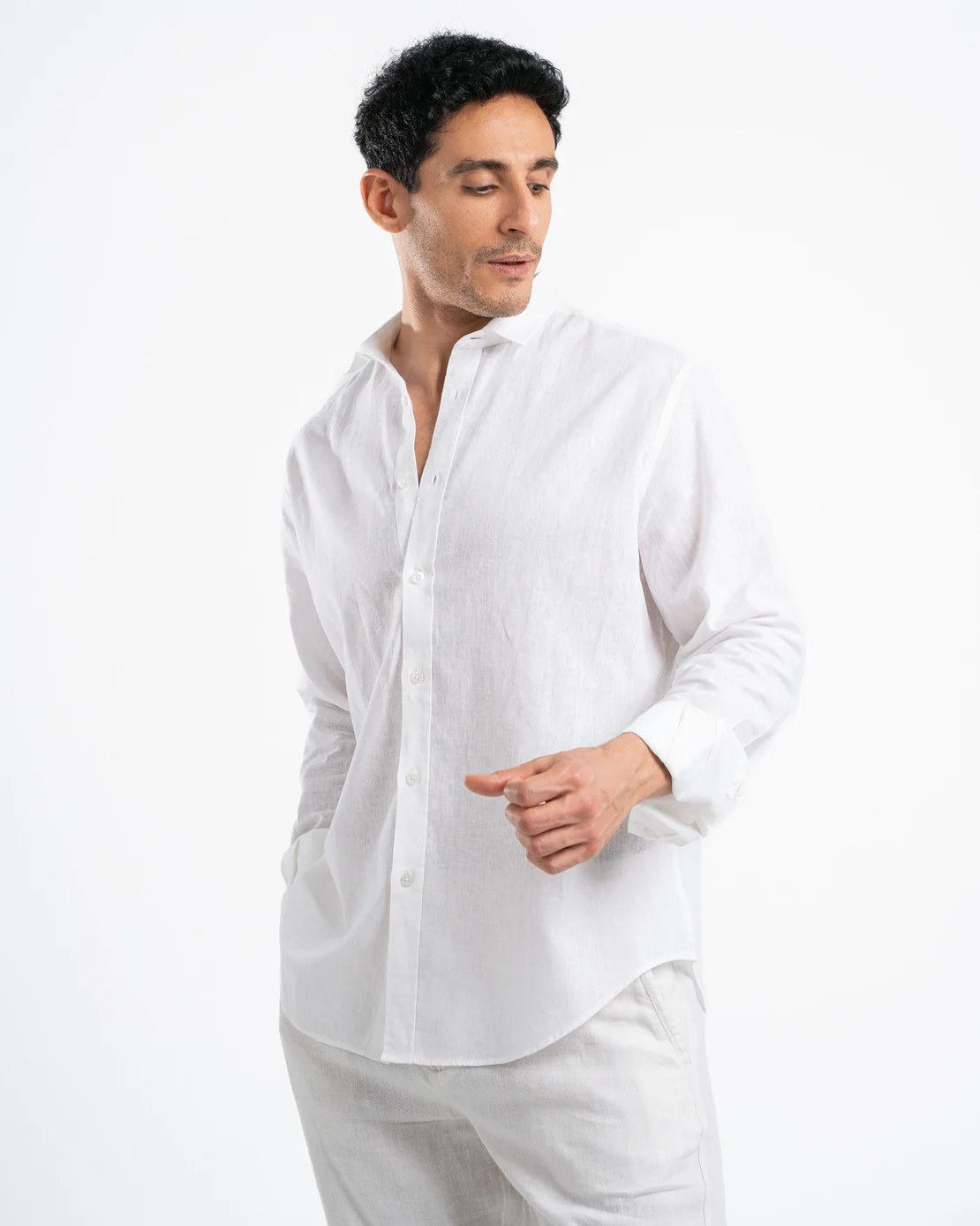 White Linen Shirt