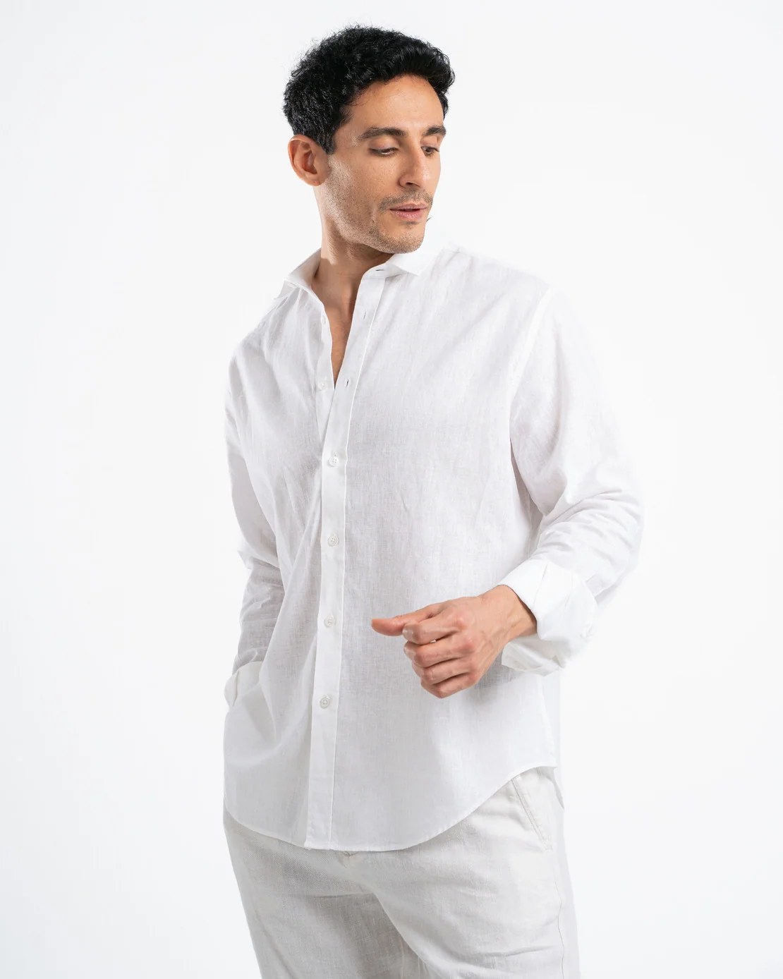 White Linen Shirt