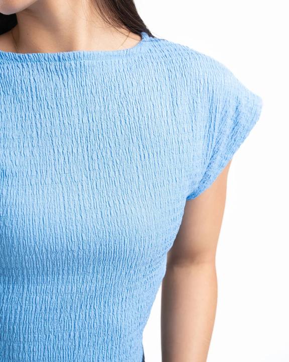 Baby Blue Textured Top