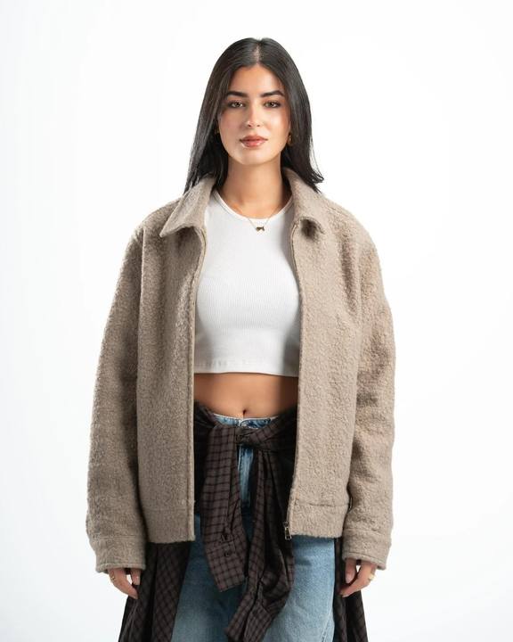 GREIGE FAUX JACKET