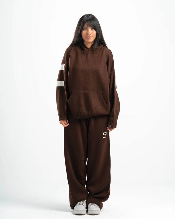PSYCH BROWN KNITTED PANTS