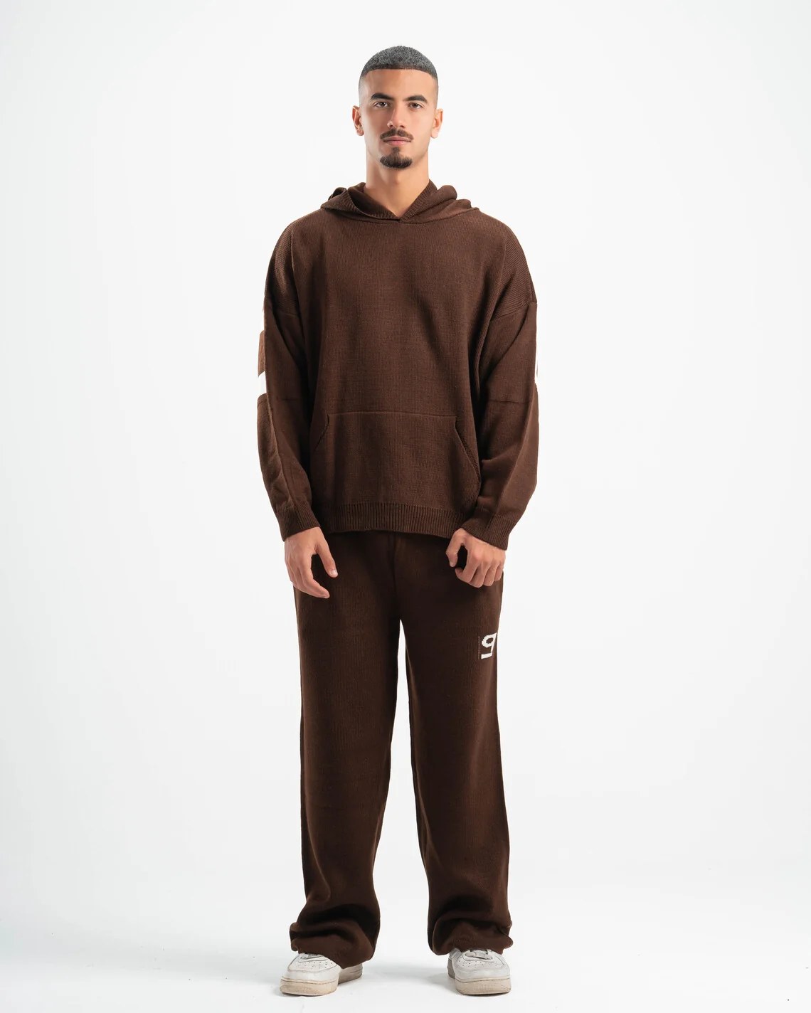 PSYCH BROWN KNITTED PANTS