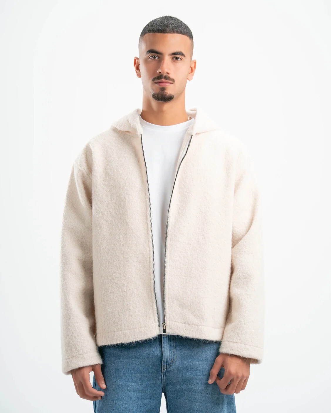 OFF-WHITE MOHAIR JACKET