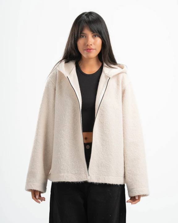 OFF-WHITE MOHAIR JACKET