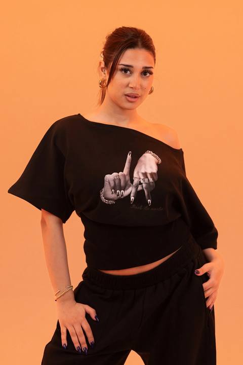 Lowkey Rich Top - Black