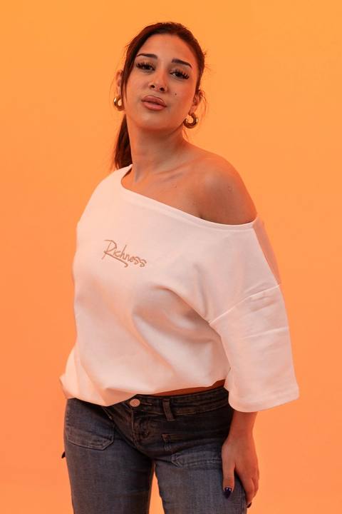 Off Shoulder T-shirt - White