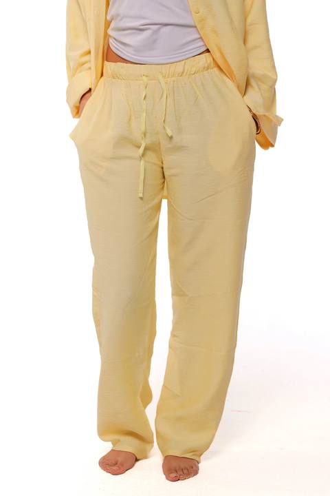 Linen Pants - Yellow