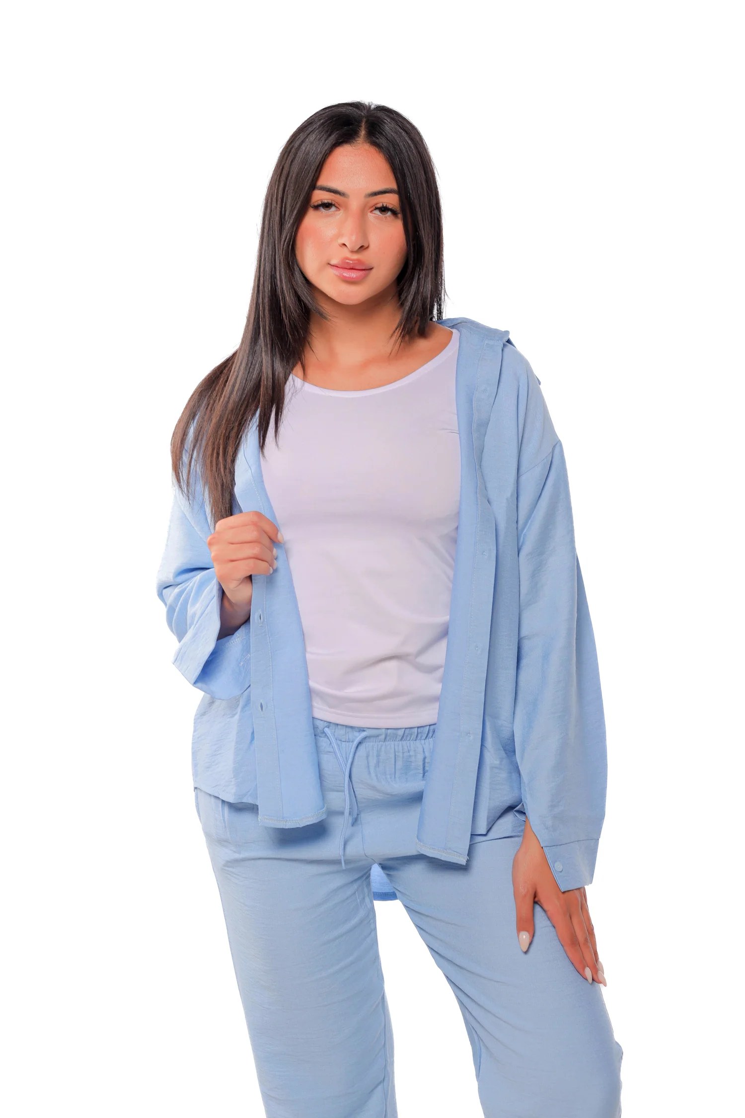 Linen Shirt - Light blue
