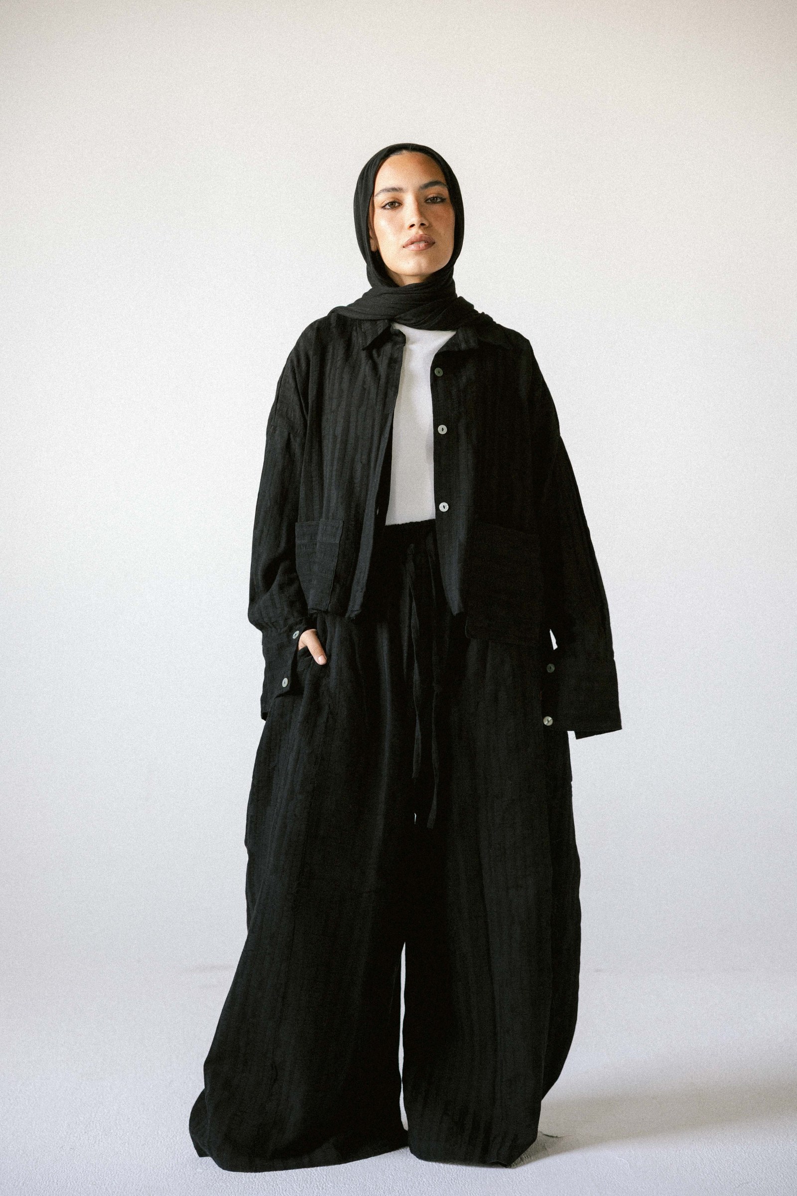 Strips set in black