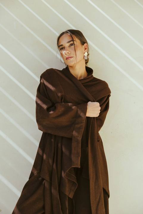 Ghalia Wool Set In Brown