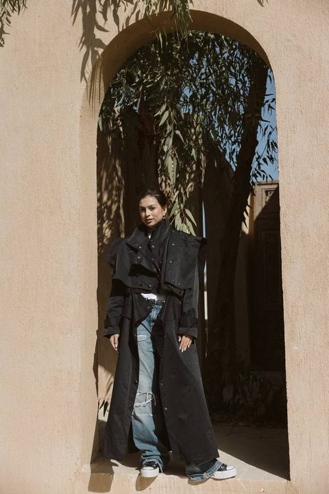 Jouzoor Coat In Black