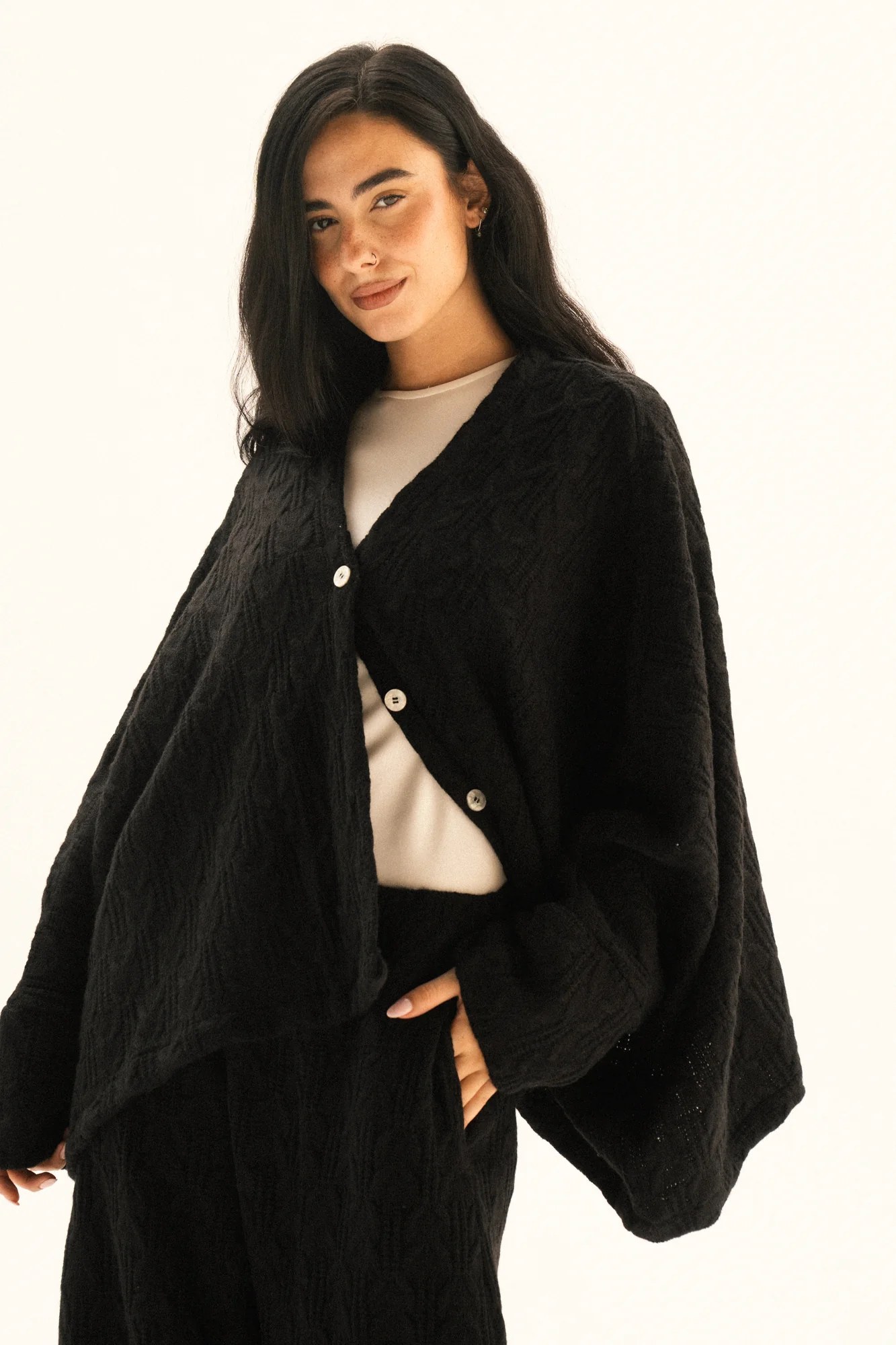Cape Set In Black