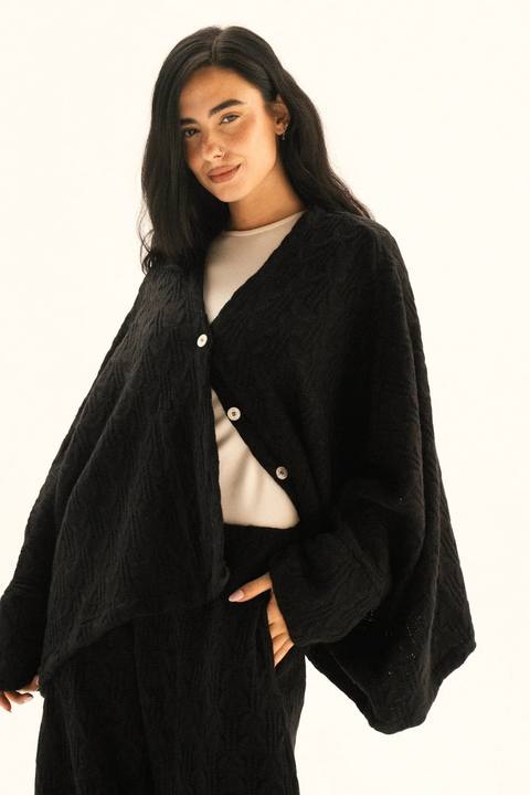 Cape Set In Black