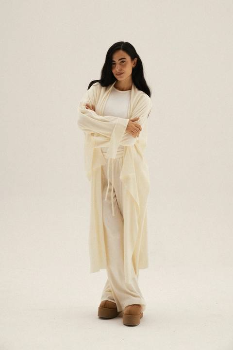 Lined Wool Set In Off-white