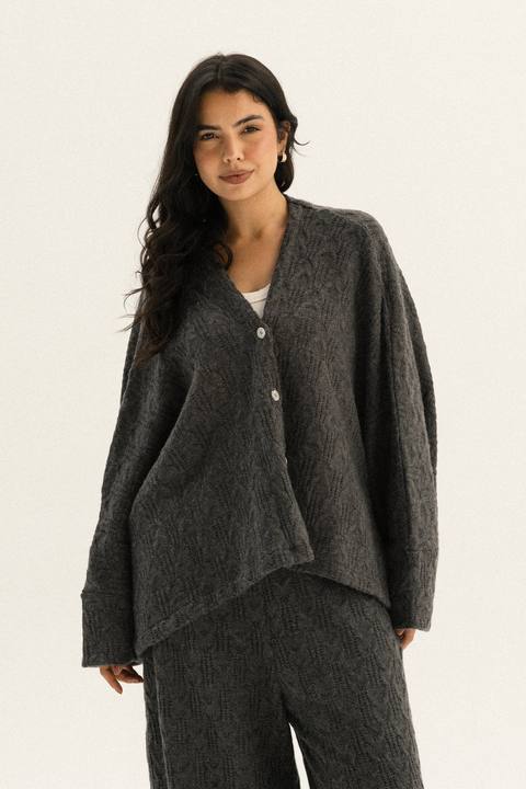 Cape Set In Dark-grey