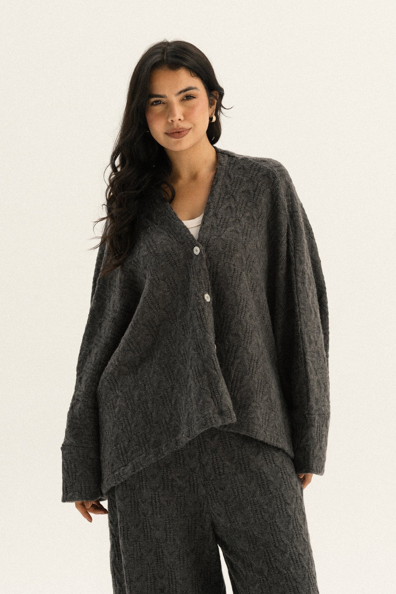 Cape Set In Dark-grey