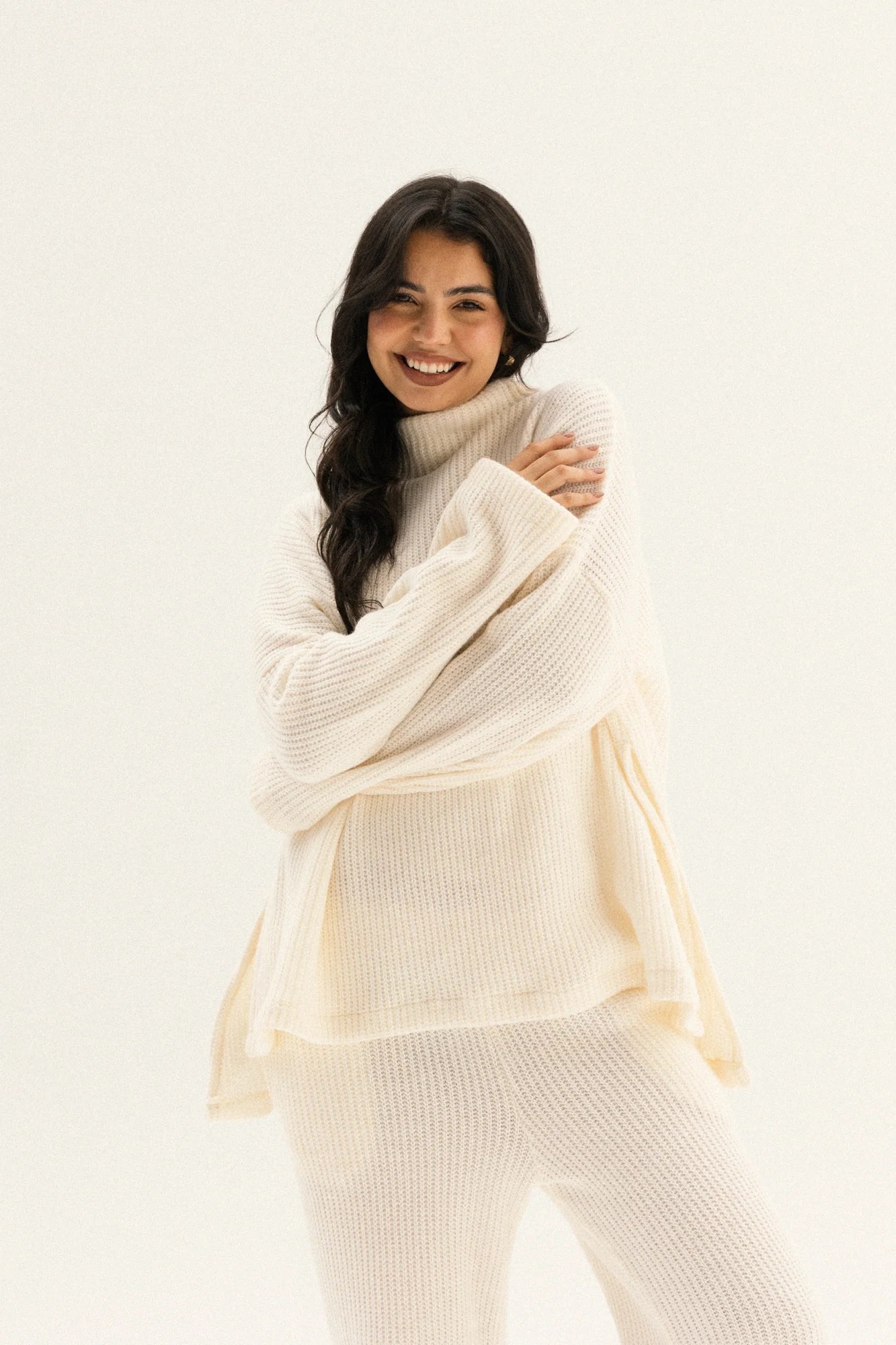 Knitted Love Set In Off-white