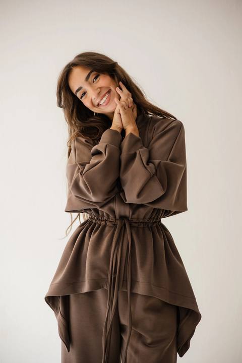 Elastic Set In Brown