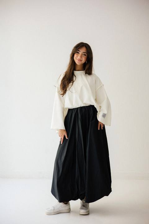 Balloon Skirt Waterproof in Black