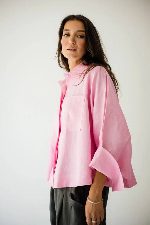 Butterfly Shirt In Pink
