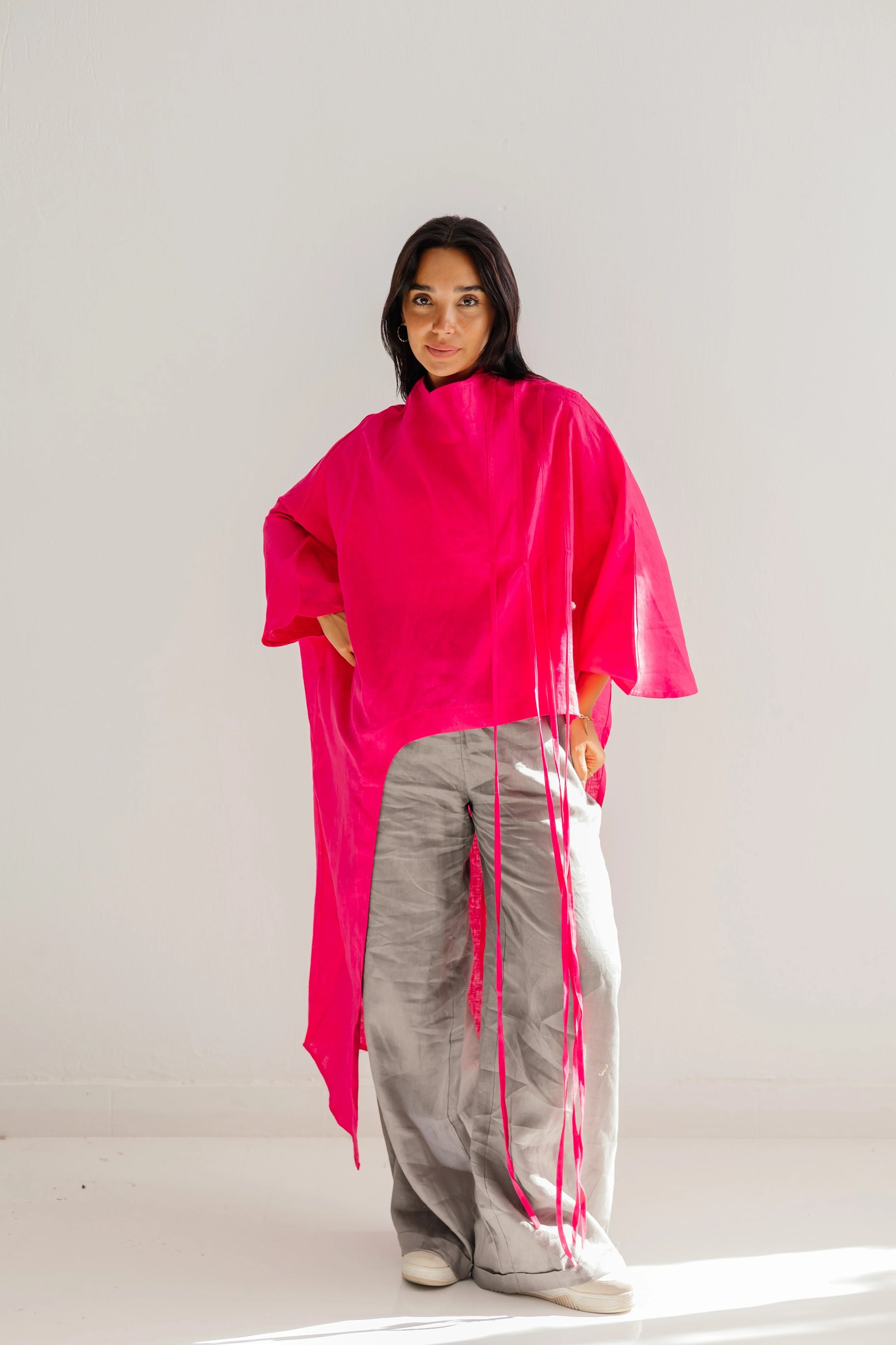 Side To Side Top In Fuchsia