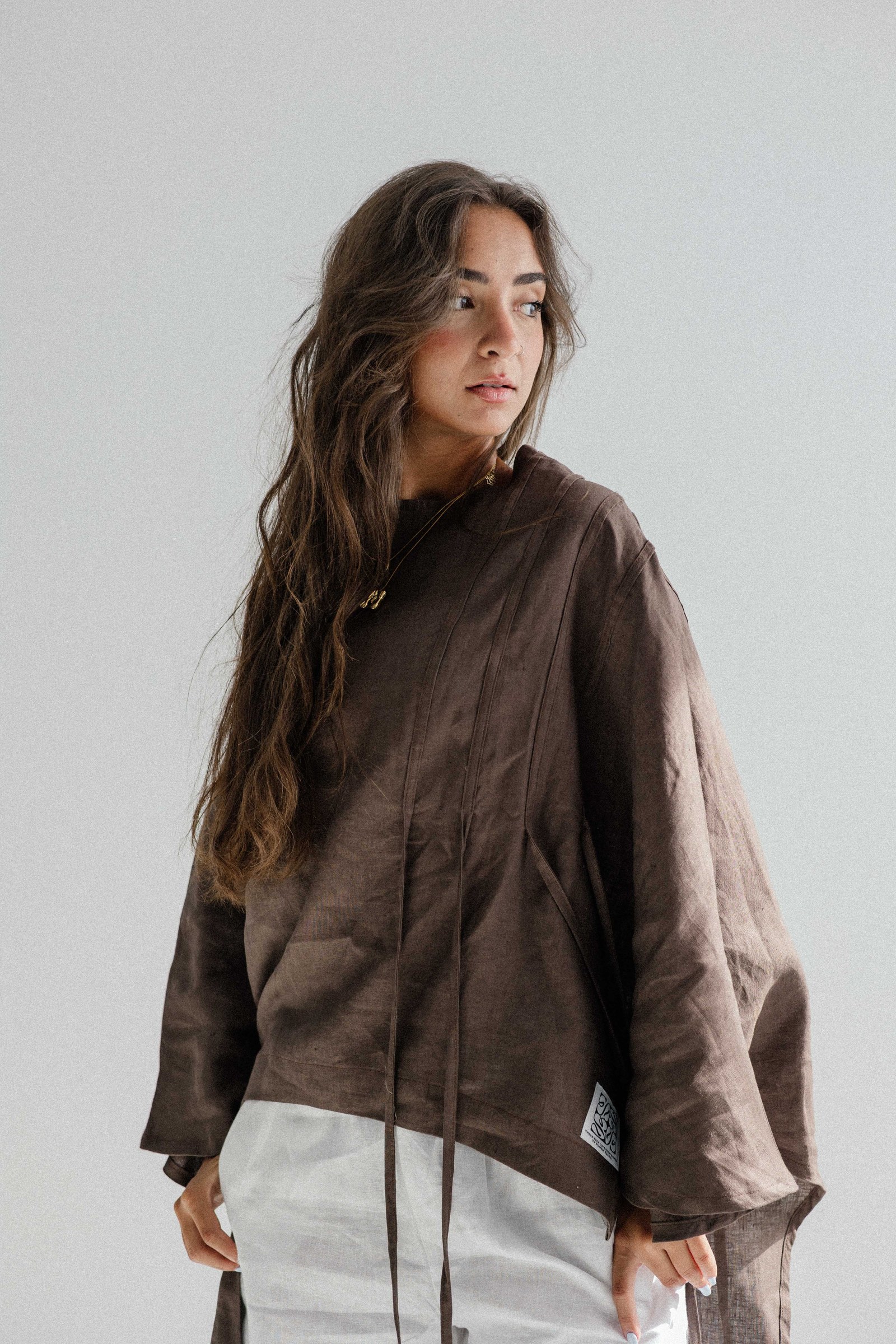 Side To Side Top In Brown