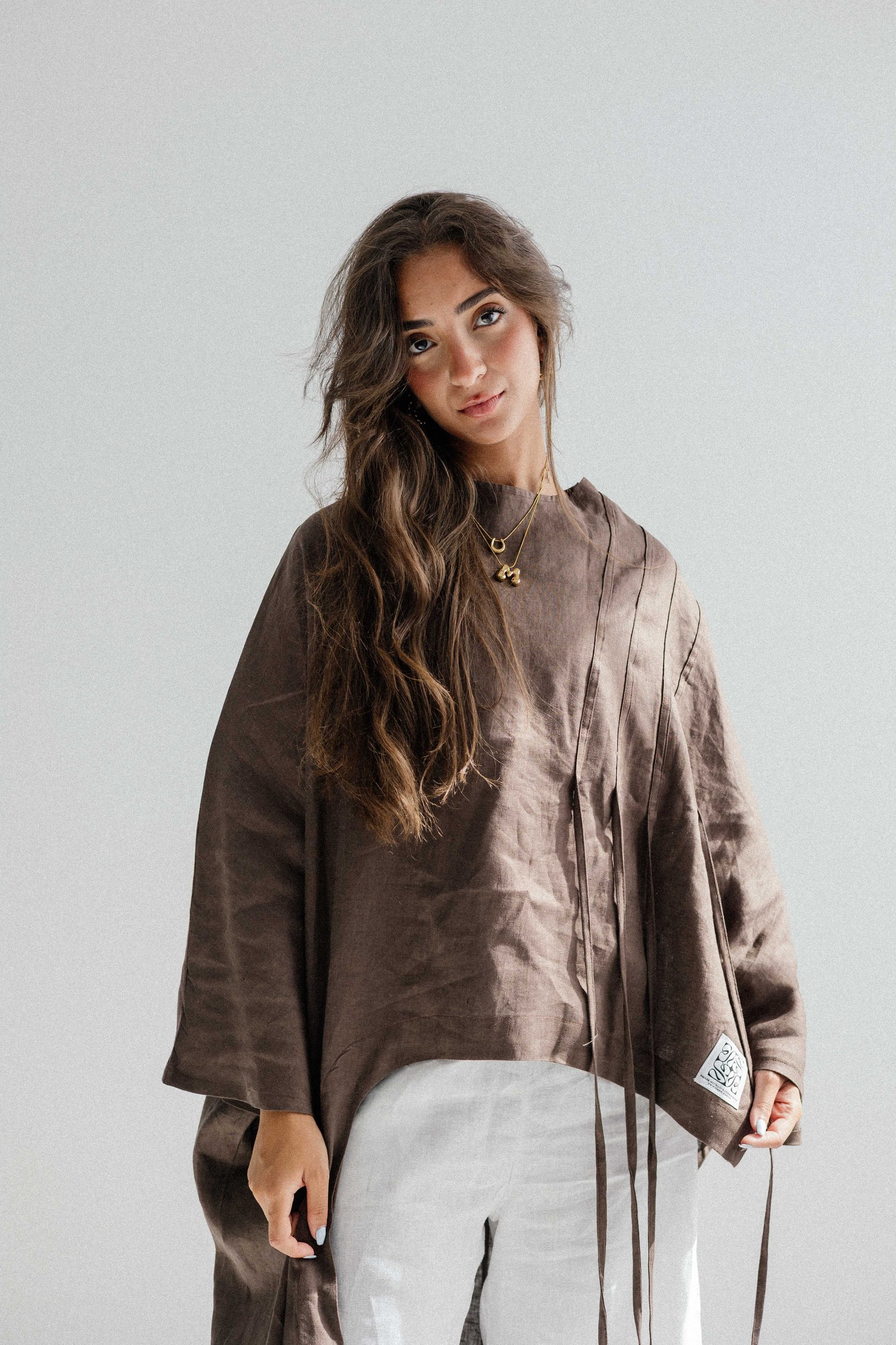 Side To Side Top In Brown