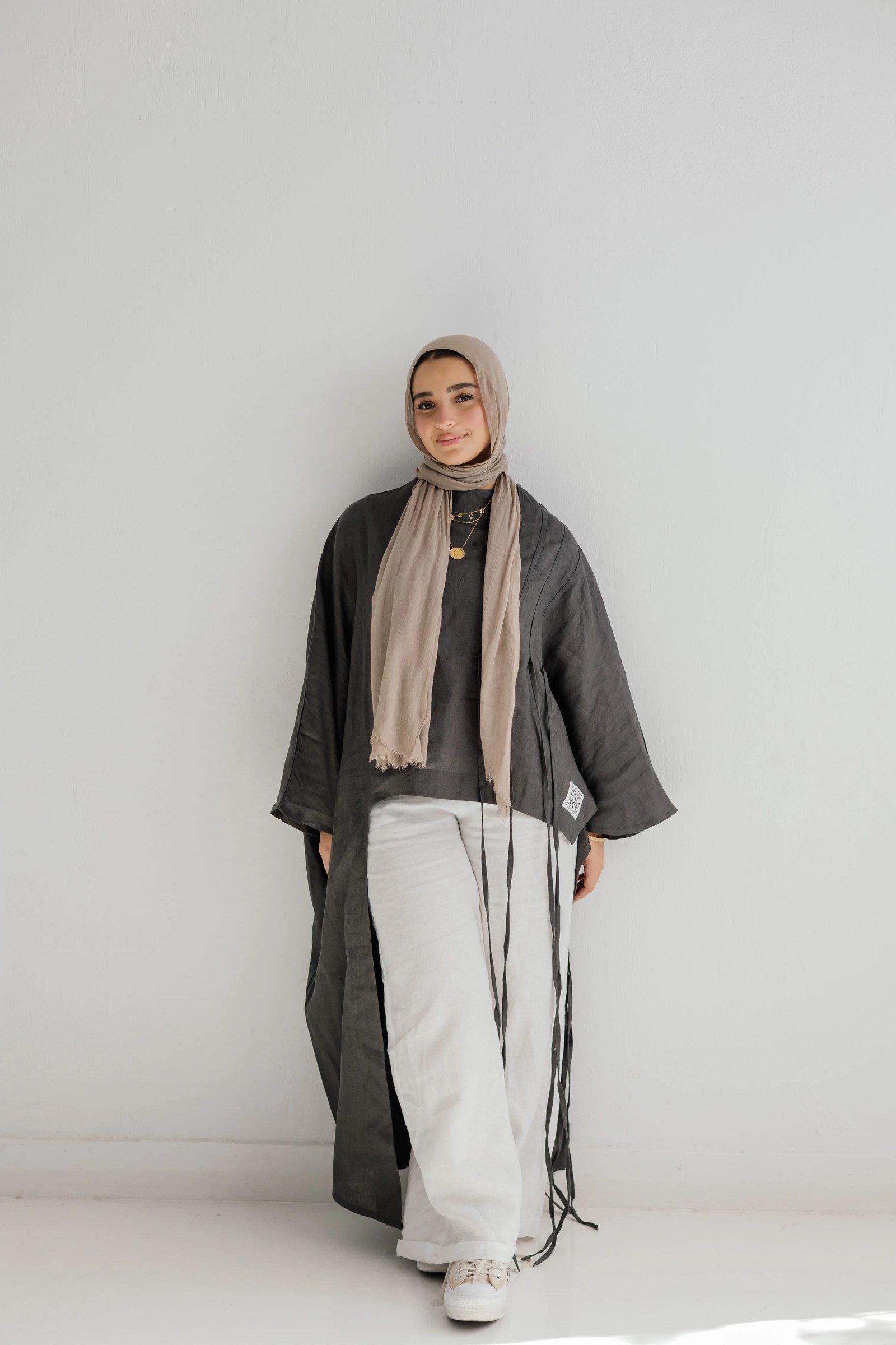 Side To Side Top In Dark-grey