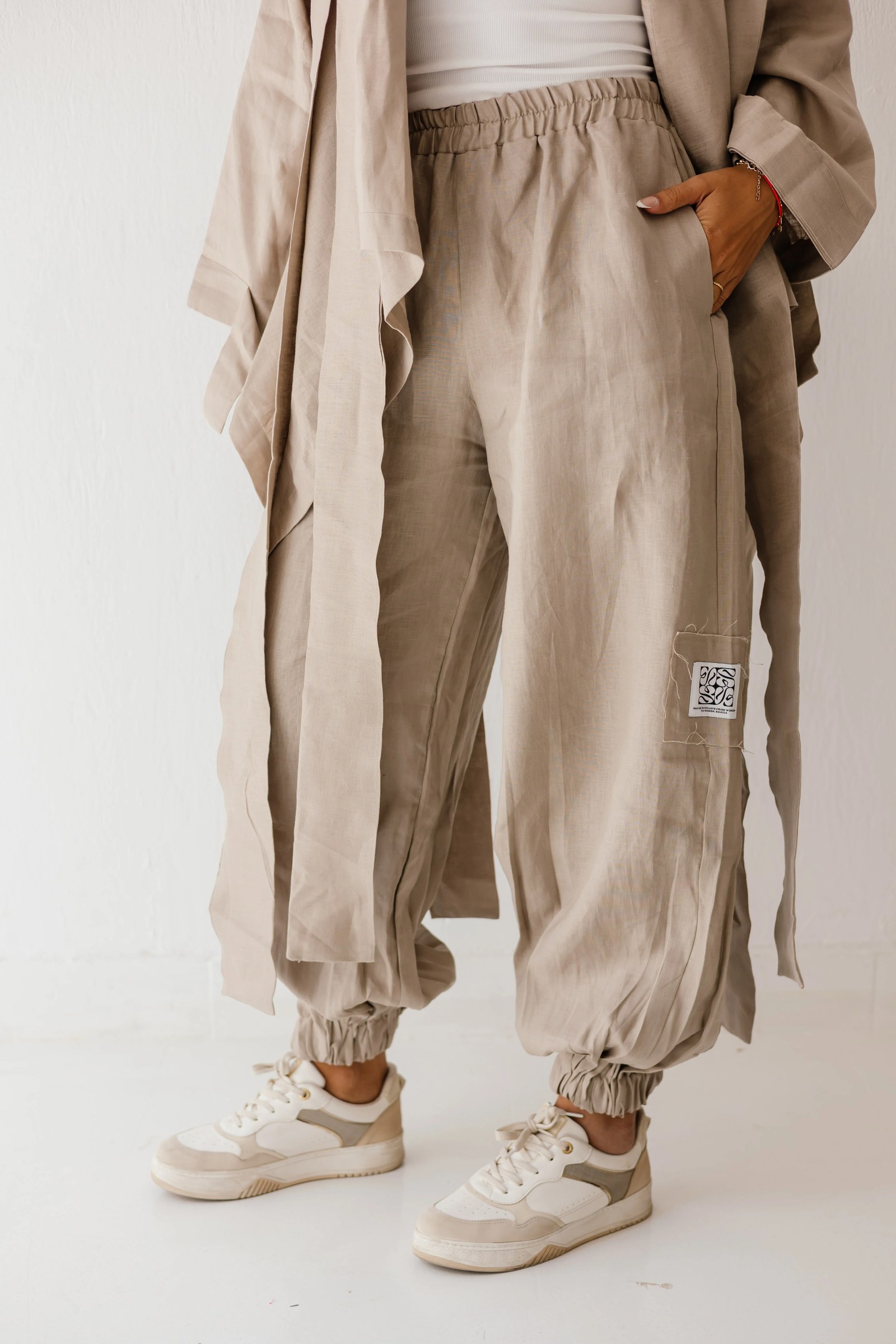 Elastic Pant In cafe