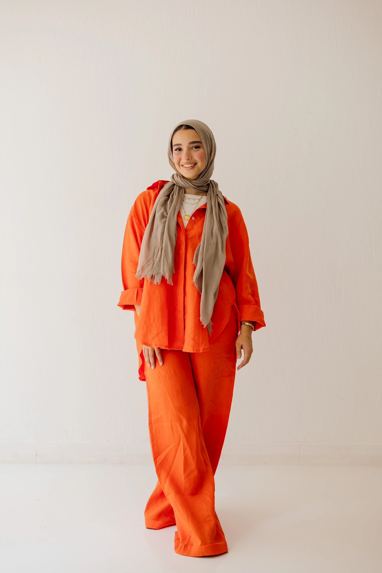 Basic Pant In Orange
