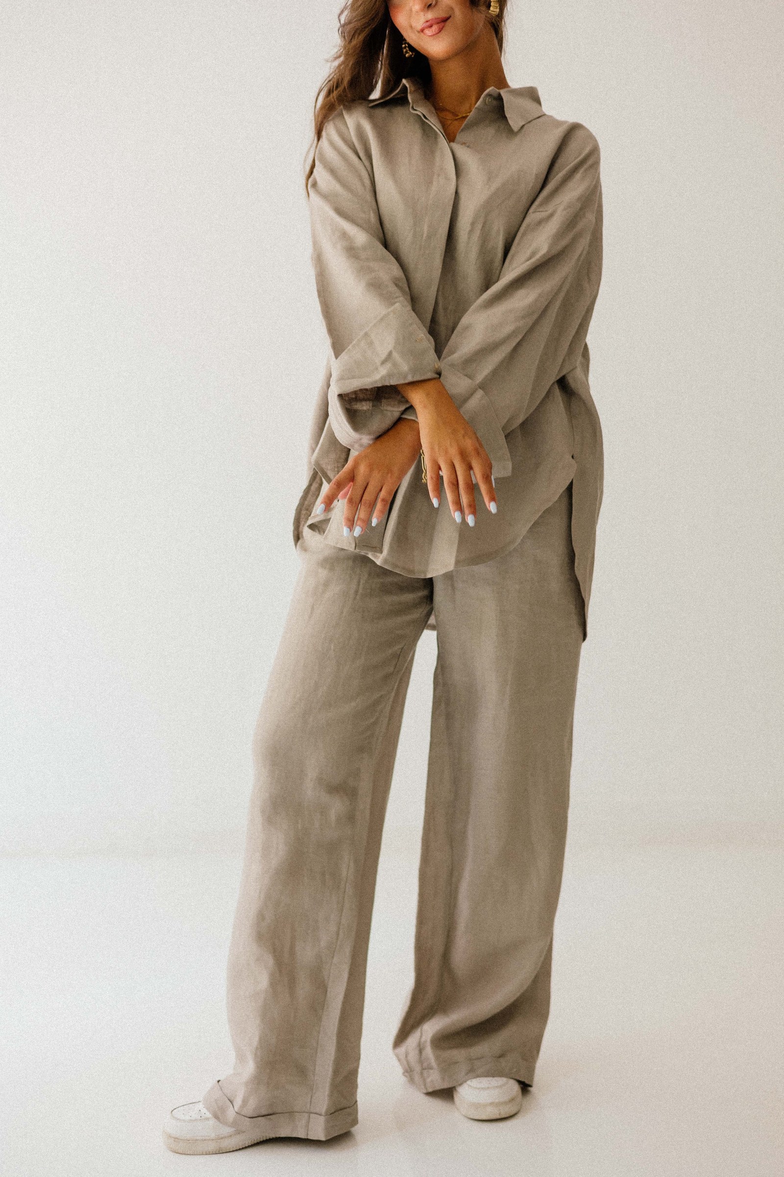 Basic Pant In Griesh