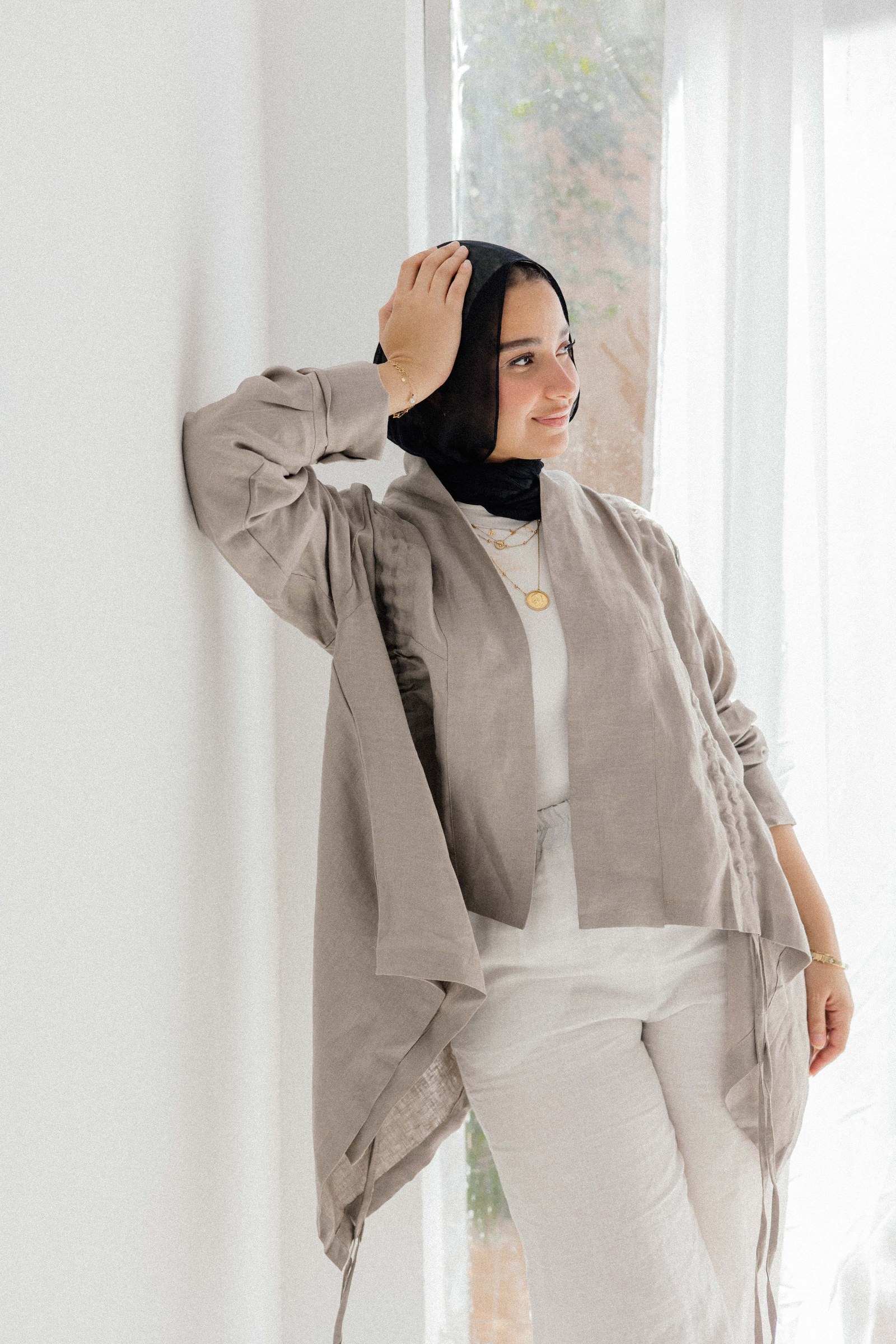 Elastic Kimono In Griesh