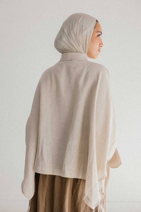 Fringes Shirt In Creamy