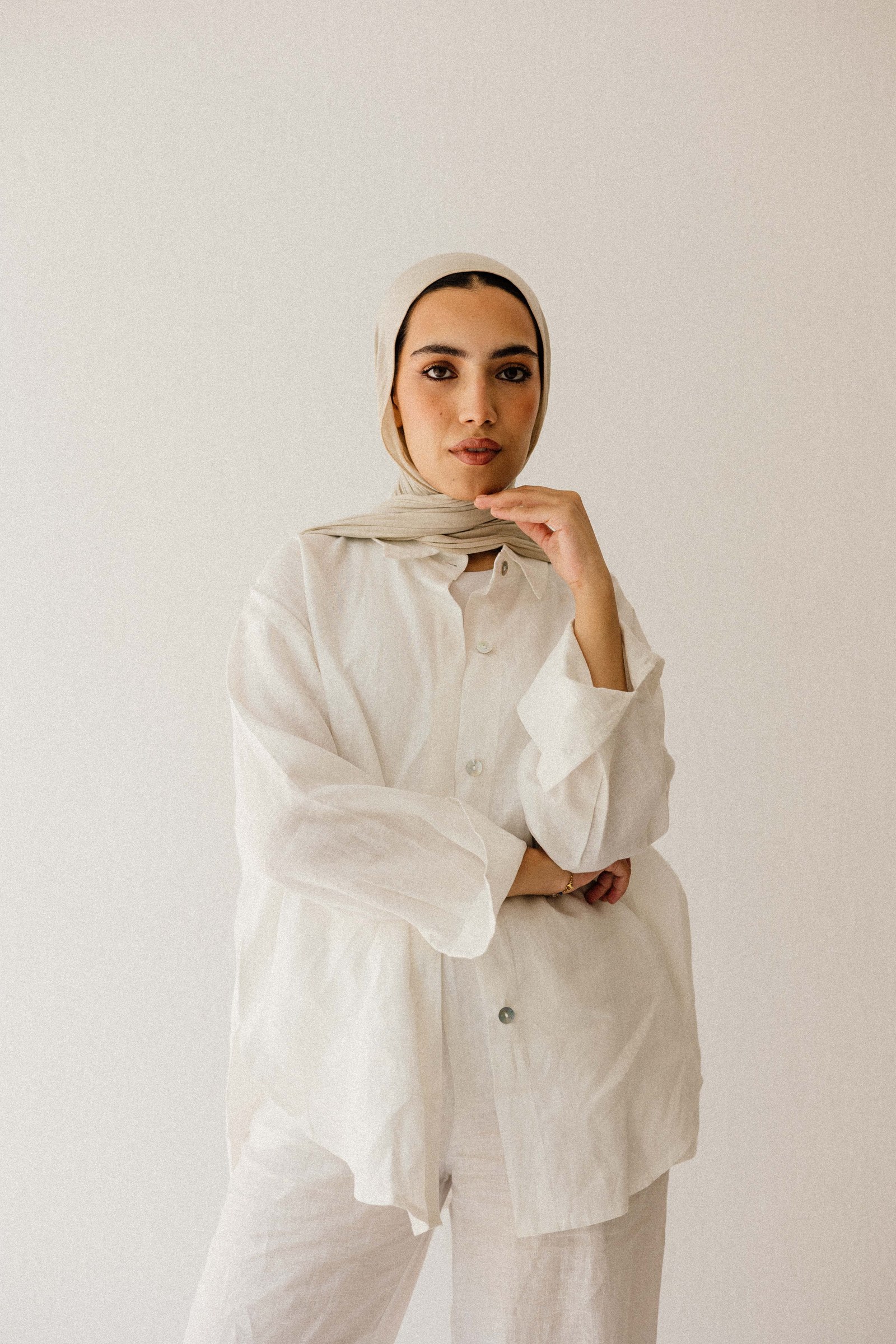 Daily Linen Shirt In White